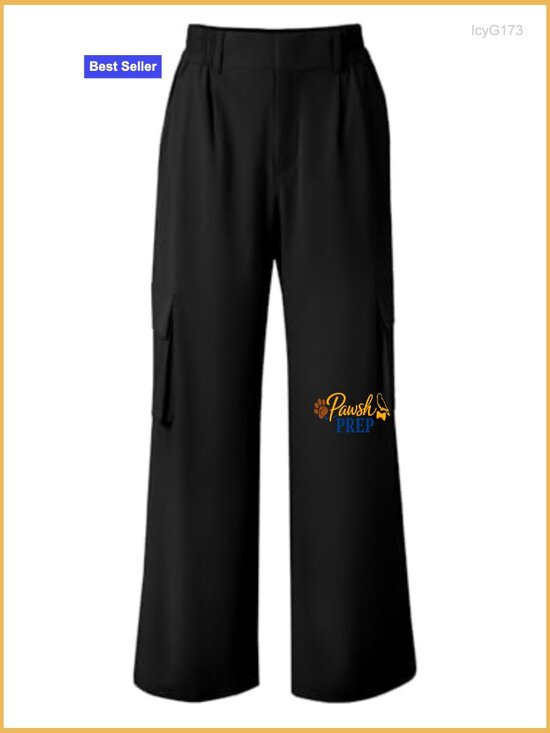 Lightweight High Waisted Cargo Pants Baggy Fit for Hiking Travel - Picture 2 of 7